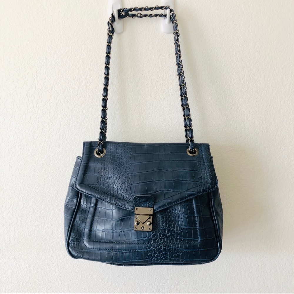 Leather reptile purse
